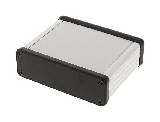 Hammond 1455L802 Extruded Aluminum Enclosure with Plastic End Panels 3.15" x 4.05" x 1.2"
