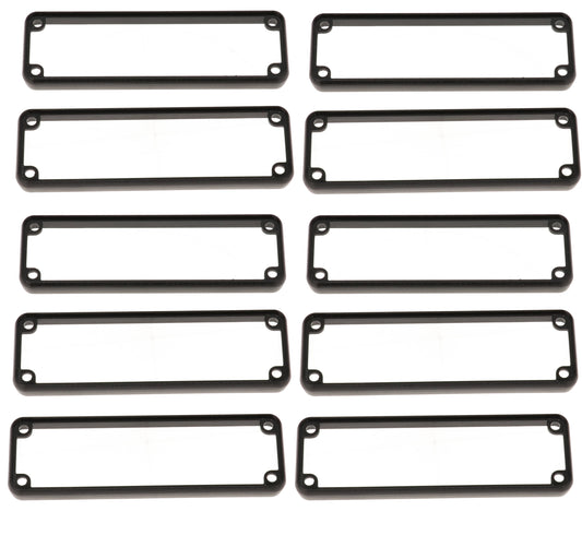 Hammond 1455LBBK-10 1455 Series Open Plastic Bezels, Black, 10-pack, For 1455L Series Metal End Plate Enclosures.