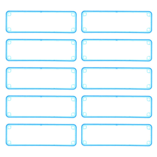 Hammond 1455LBTBU-10 1455 Series Open Plastic Bezels, Translucent Blue, 10-pack, For 1455L Series Metal End Plate Enclosures.