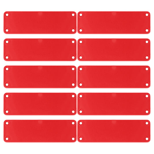 Hammond 1455LPLRED-10 1455 Series Closed Plastic Bezels/End Caps, Red, 10-pack, For 1455L Series Enclosures.