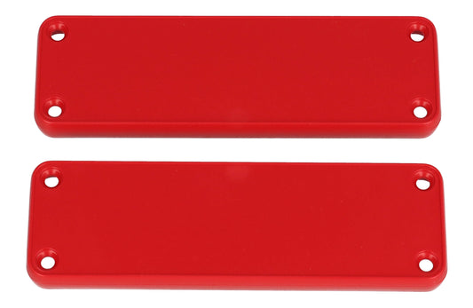 Hammond 1455LPLRED 1455 Series Closed Plastic Bezels/End Caps, Red, 2-pack, For 1455L Series Enclosures.