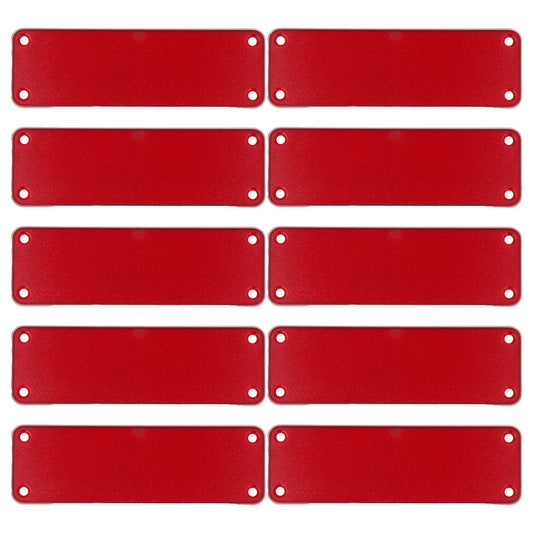Hammond 1455LPLTRD-10 1455 Series Closed Plastic Bezels/End Caps, Translucent Red, 10-pack, For 1455L Series Enclosures.