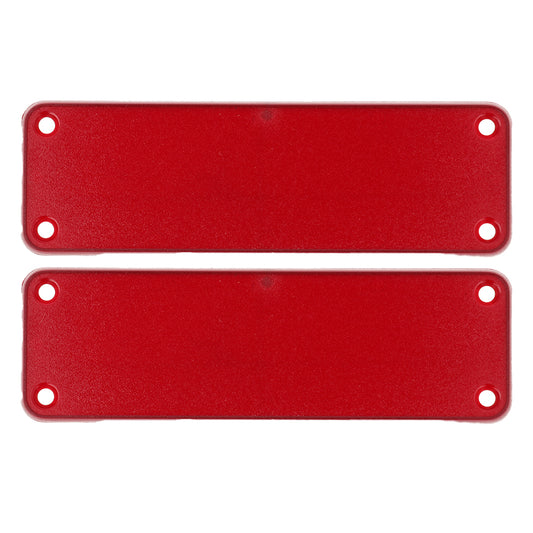 Hammond 1455LPLTRD 1455 Series Closed Plastic Bezels/End Caps, Translucent Red, 2-pack, For 1455L Series Enclosures.