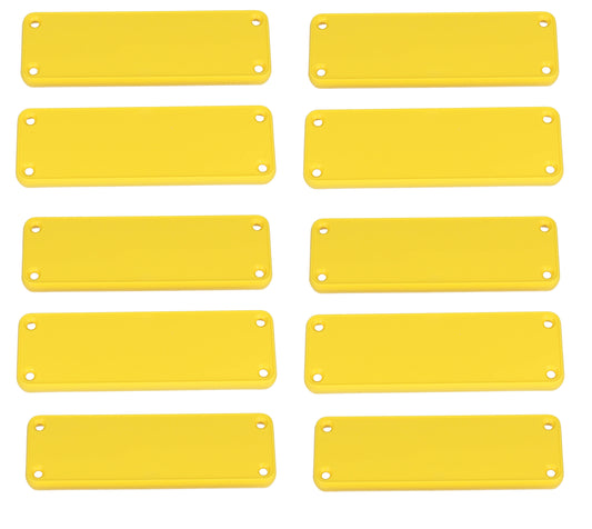 Hammond 1455LPLY-10 1455 Series Closed Plastic Bezels/End Caps, Yellow, 10-pack, For 1455L Series Enclosures.