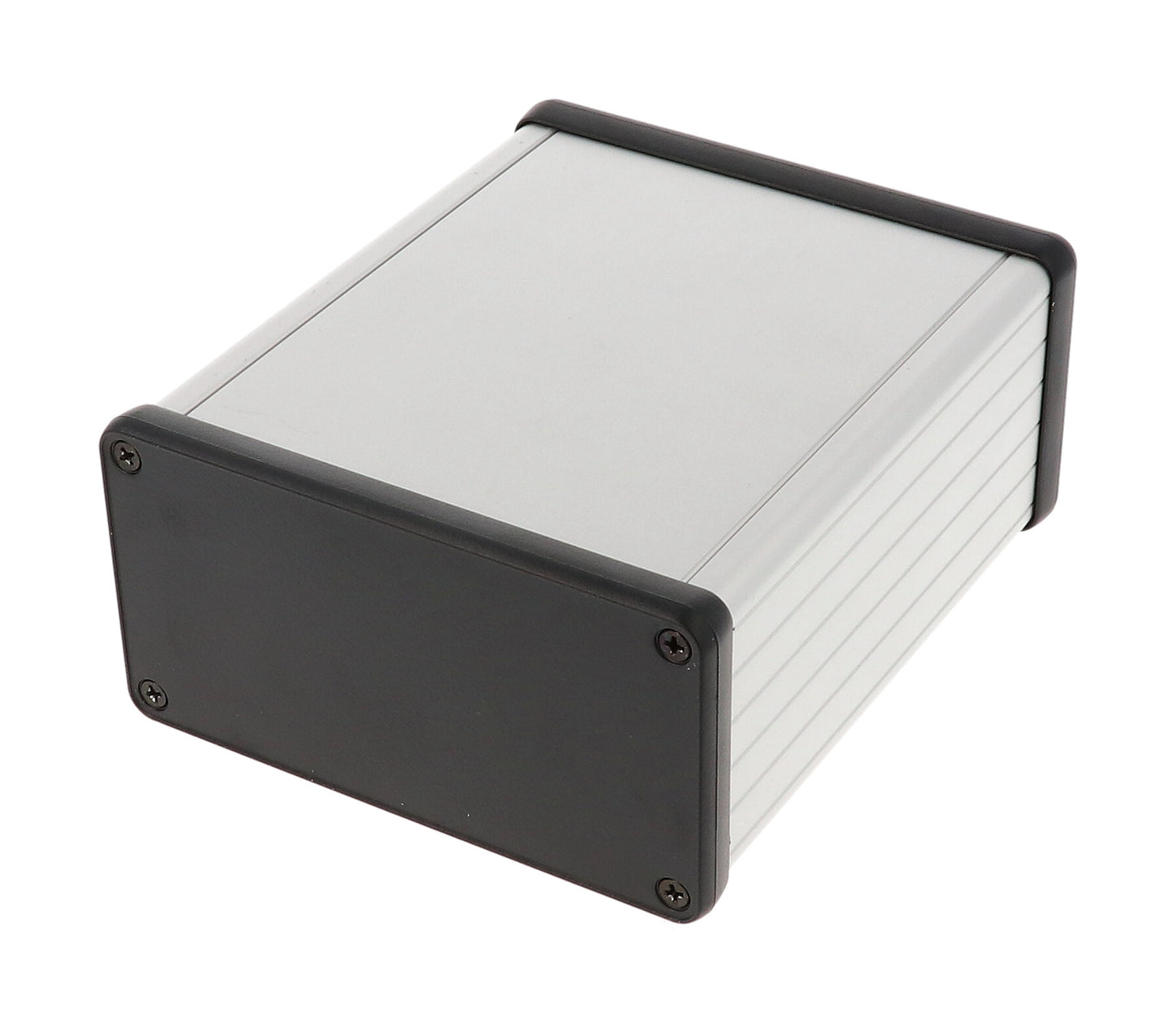 Hammond 1455N1202 Extruded Aluminum Enclosure 4.72" x 4.06" x 2.09" with Plastic End Panels