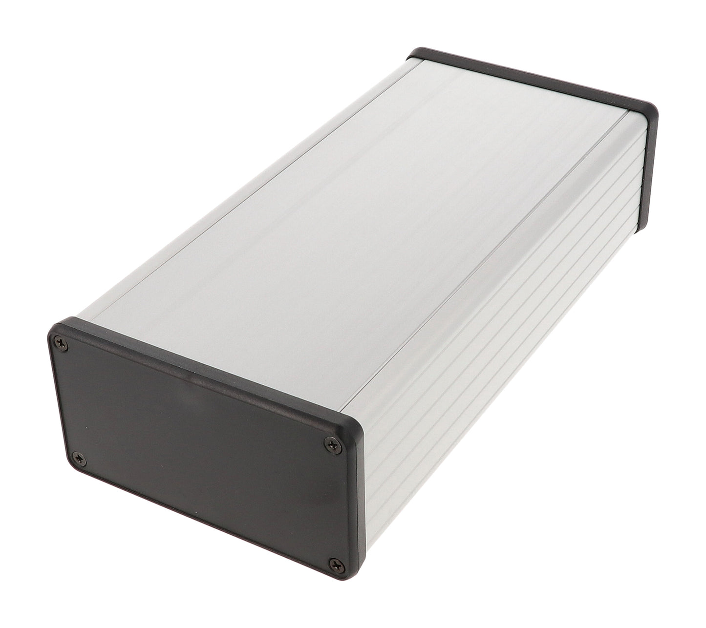 Hammond 1455N2202 Extruded Aluminum Enclosure with Plastic End Panels 8.66" x 4.06" x 2.09"