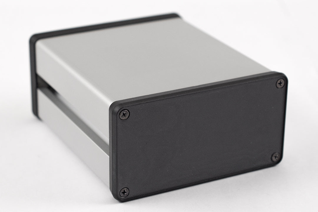 Hammond 1455NC1202 Channel Mount Extruded Aluminum Enclosure with Plastic End Cap 4.72" x 4.06" x 2.09"