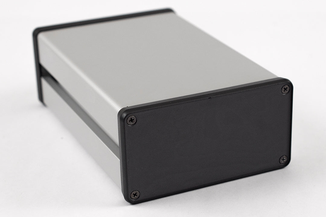 Hammond 1455NC1602 Channel Mount Extruded Aluminum Enclosure with Plastic End Cap 6.30" x 4.06" x 2.09"