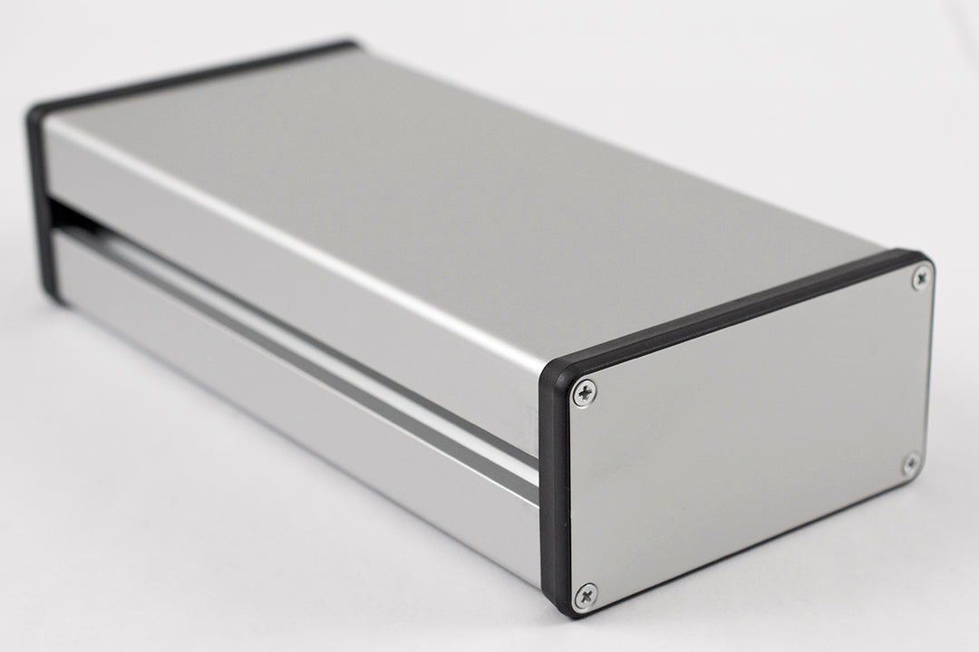 Hammond 1455NC2201 Channel Mount Extruded Aluminum Enclosure with Aluminum Endplate 8.66" x 4.06" x 2.09"
