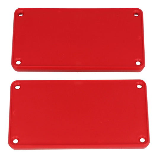 Hammond 1455NPLRED 1455 Series Closed Plastic Bezels/End Caps, Red, 2-pack, For 1455N Series Enclosures.
