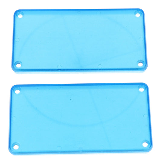 Hammond 1455NPLTBU 1455 Series Closed Plastic Bezels/End Caps, Translucent Blue, 2-pack, For 1455N Series Enclosures.