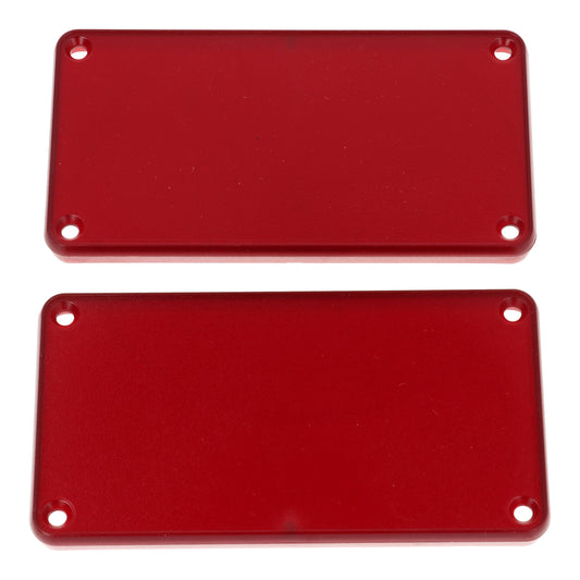 Hammond 1455NPLTRD 1455 Series Closed Plastic Bezels/End Caps, Translucent Red, 2-pack, For 1455N Series Enclosures.
