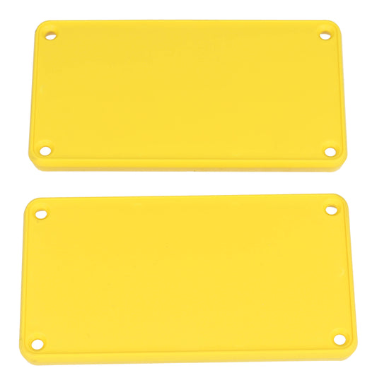 Hammond 1455NPLY 1455 Series Closed Plastic Bezels/End Caps, Yellow, 2-pack, For 1455N Series Enclosures.