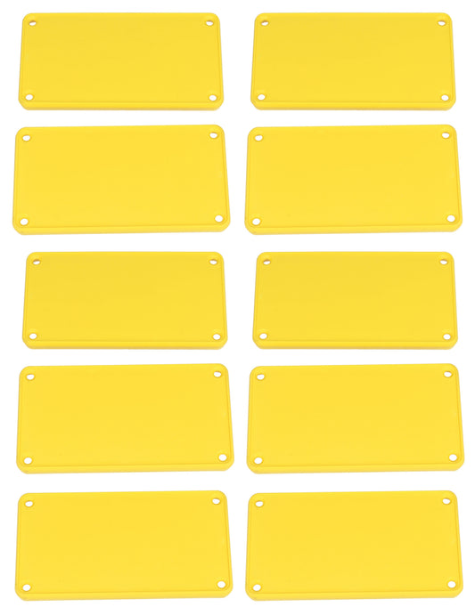 Hammond 1455NPLY-10 1455 Series Closed Plastic Bezels/End Caps, Yellow, 10-pack, For 1455N Series Enclosures.