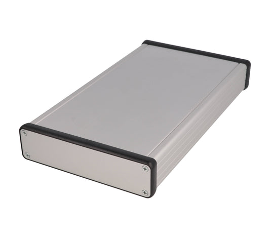 Hammond 1455P2201 Extruded Aluminum Enclosure with Metal End Panels 8.66" x 4.92" x 1.22"