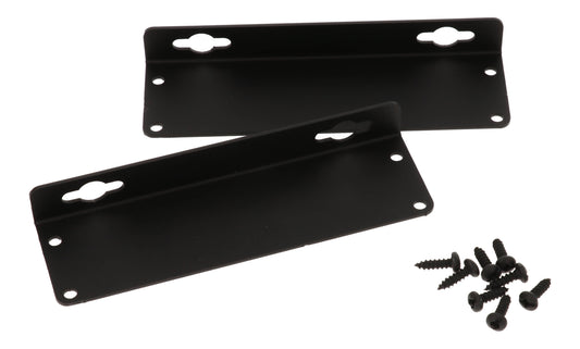 Hammond 1455PFBK 1455 Series Flanged Aluminum End Panel Kit, Black Anodized, Pair, For 1455P Series Enclosures.