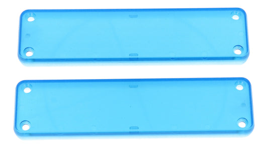 Hammond 1455PPLTBU 1455 Series Closed Plastic Bezels/End Caps, Translucent Blue, 2-pack, For 1455P Series Enclosures.