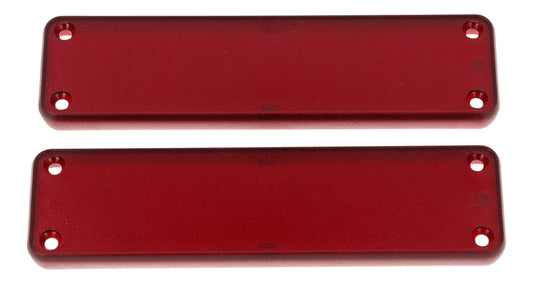 Hammond 1455PPLTRD 1455 Series Closed Plastic Bezels/End Caps, Translucent Red, 2-pack, For 1455P Series Enclosures.