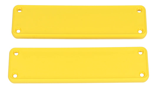 Hammond 1455PPLY 1455 Series Closed Plastic Bezels/End Caps, Yellow, 2-pack, For 1455P Series Enclosures.