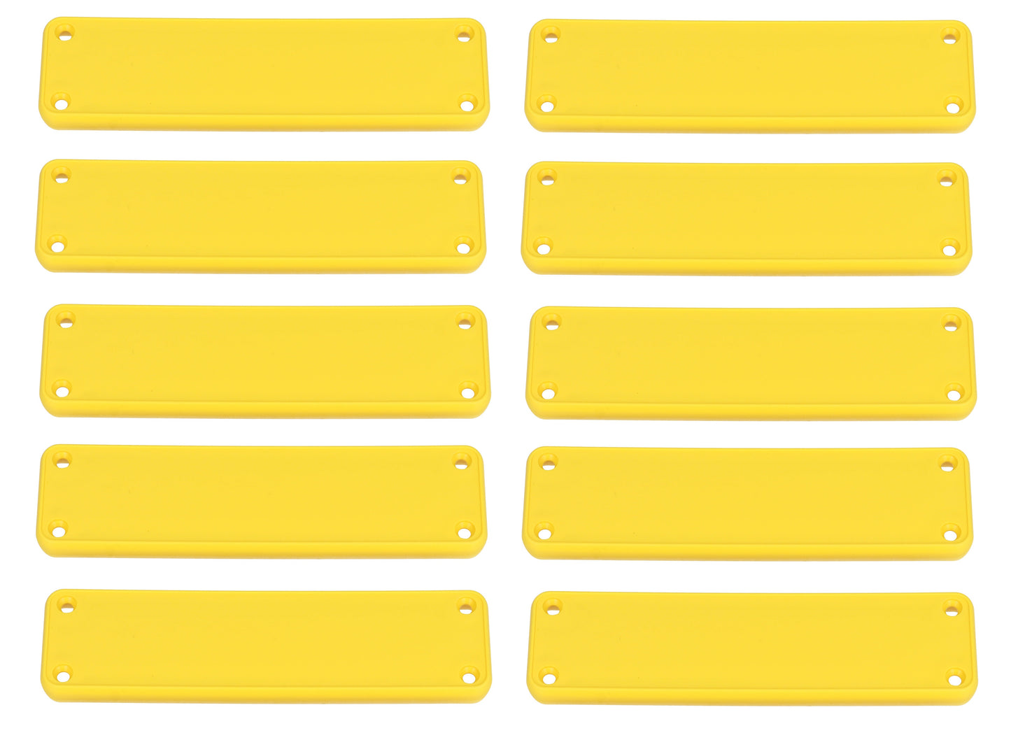 Hammond 1455PPLY-10 1455 Series Closed Plastic Bezels/End Caps, Yellow, 10-pack, For 1455P Series Enclosures.