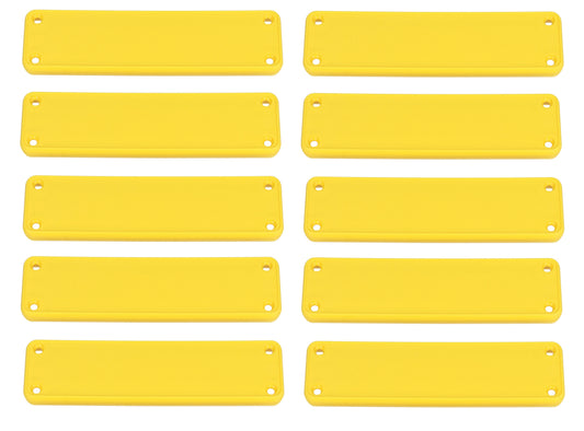 Hammond 1455PPLY-10 1455 Series Closed Plastic Bezels/End Caps, Yellow, 10-pack, For 1455P Series Enclosures.