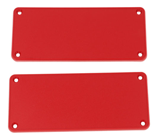 Hammond 1455QPLRED 1455 Series Closed Plastic Bezels/End Caps, Red, 2-pack, For 1455Q Series Enclosures.