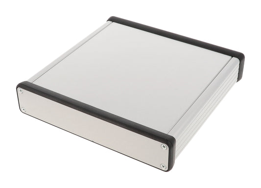 Hammond 1455R1601 Extruded Aluminum Enclosure with Metal End Panels 6.3" x 6.5" x 1.22"