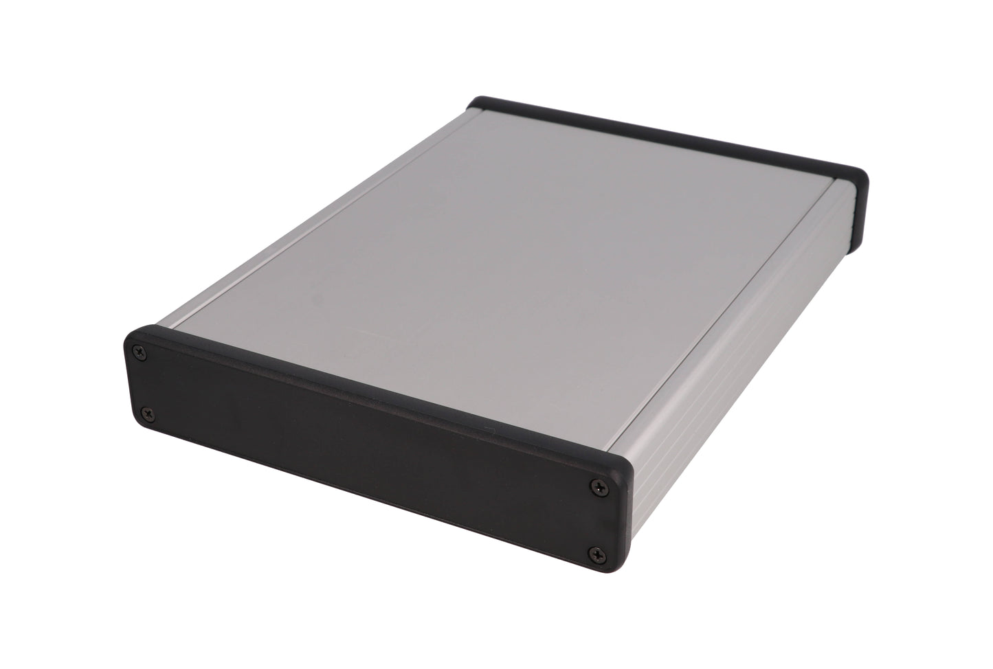 Hammond 1455R2202 Extruded Aluminum Enclosure with Plastic End Panels 8.66" x 6.5" x 1.22"