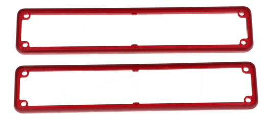 Hammond 1455RBTRD 1455 Series Open Plastic Bezels, Translucent Red, 2-pack, For 1455R Series Metal End Plate Enclosures.