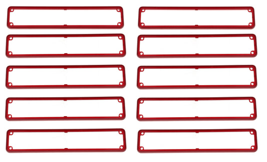 Hammond 1455RBTRD-10 1455 Series Open Plastic Bezels, Translucent Red, 10-pack, For 1455R Series Metal End Plate Enclosures.