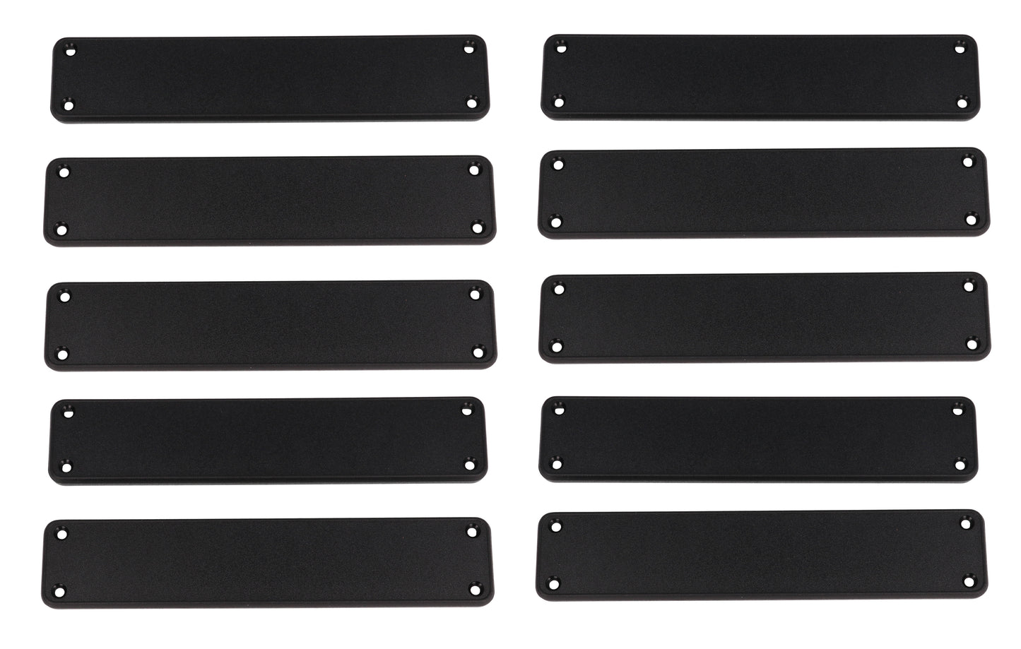 Hammond 1455RPLBK-10 1455 Series Closed Plastic Bezels/End Caps, Black, 10-pack, For 1455R Series Enclosures.