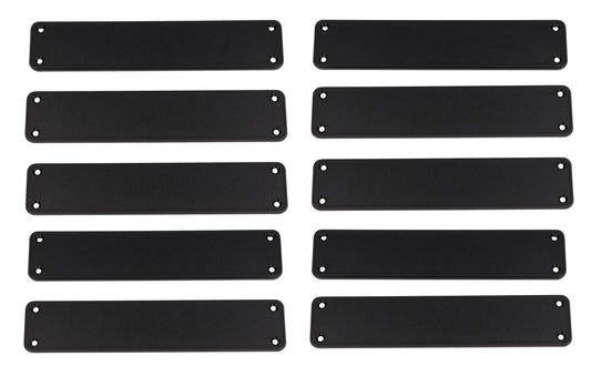 Hammond 1455RPLBK-10 1455 Series Closed Plastic Bezels/End Caps, Black, 10-pack, For 1455R Series Enclosures.