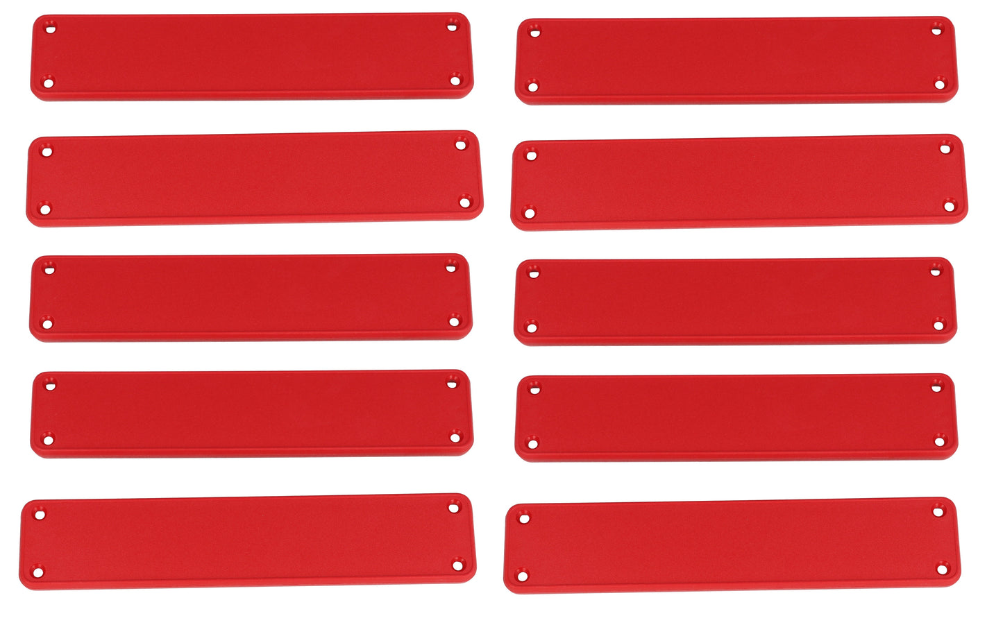 Hammond 1455RPLRED-10 1455 Series Closed Plastic Bezels/End Caps, Red, 10-pack, For 1455R Series Enclosures.
