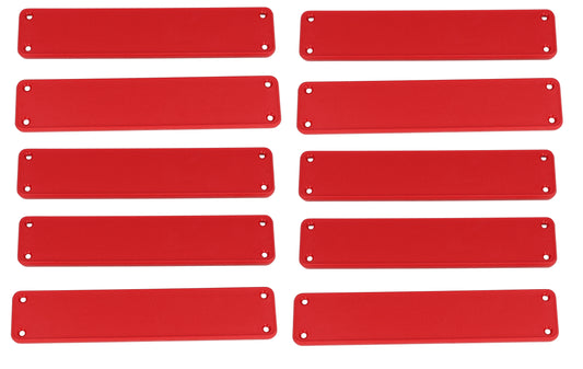 Hammond 1455RPLRED-10 1455 Series Closed Plastic Bezels/End Caps, Red, 10-pack, For 1455R Series Enclosures.