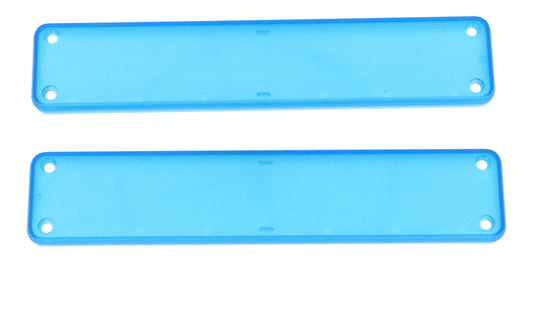 Hammond 1455RPLTBU 1455 Series Closed Plastic Bezels/End Caps, Translucent Blue, 2-pack, For 1455R Series Enclosures.