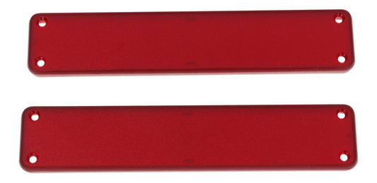 Hammond 1455RPLTRD 1455 Series Closed Plastic Bezels/End Caps, Translucent Red, 2-pack, For 1455R Series Enclosures.