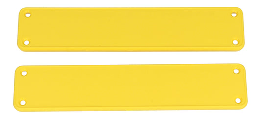 Hammond 1455RPLY 1455 Series Closed Plastic Bezels/End Caps, Yellow, 2-pack, For 1455R Series Enclosures.