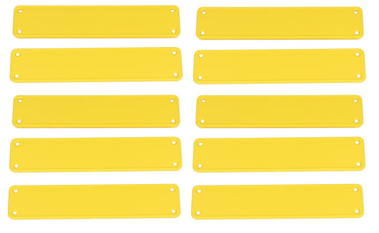 Hammond 1455RPLY-10 1455 Series Closed Plastic Bezels/End Caps, Yellow, 10-pack, For 1455R Series Enclosures.
