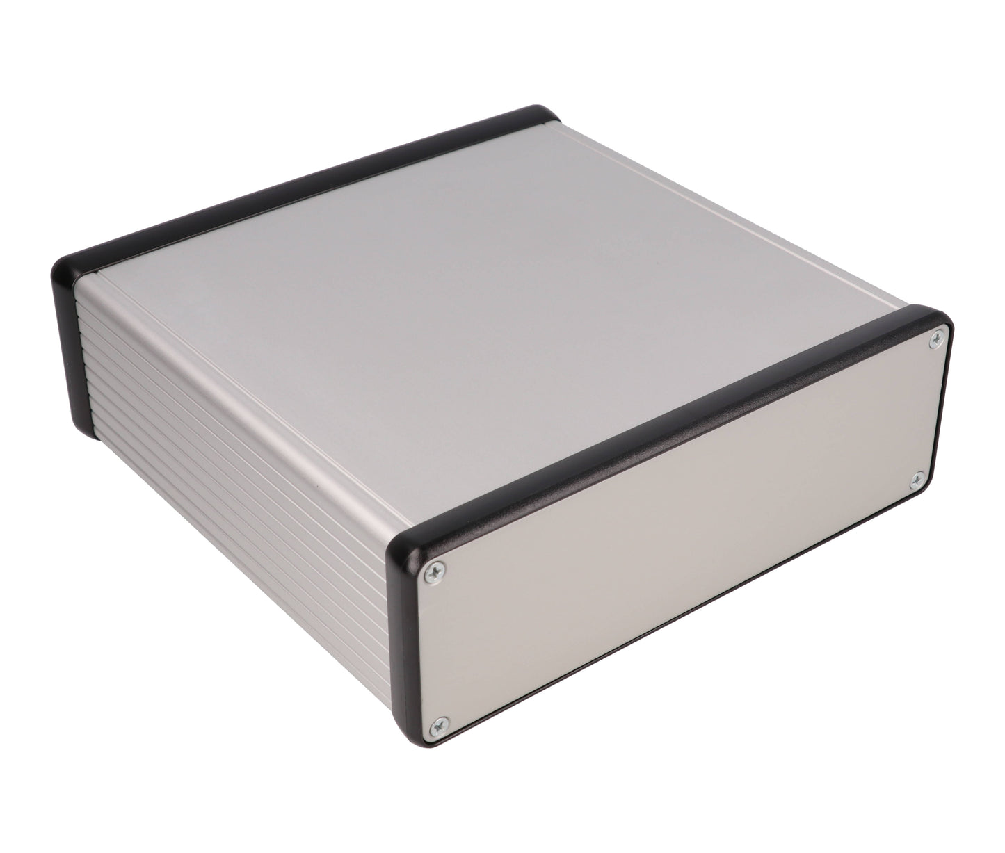 Hammond 1455T1601 Extruded Aluminum Enclosure 6.3" x 6.5" x 2.05" with Metal End Panels