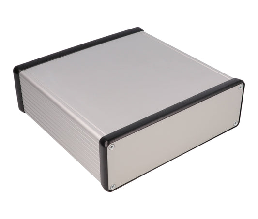 Hammond 1455T1601 Extruded Aluminum Enclosure 6.3" x 6.5" x 2.05" with Metal End Panels