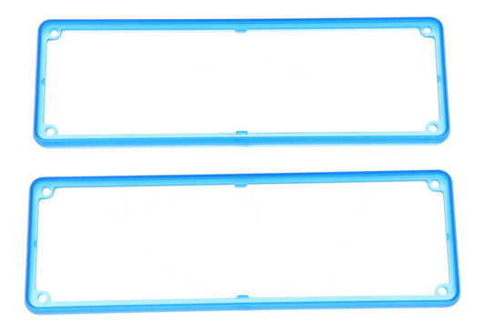 Hammond 1455TBTBU 1455 Series Open Plastic Bezels, Translucent Blue, 2-pack, For 1455T Series Metal End Plate Enclosures.