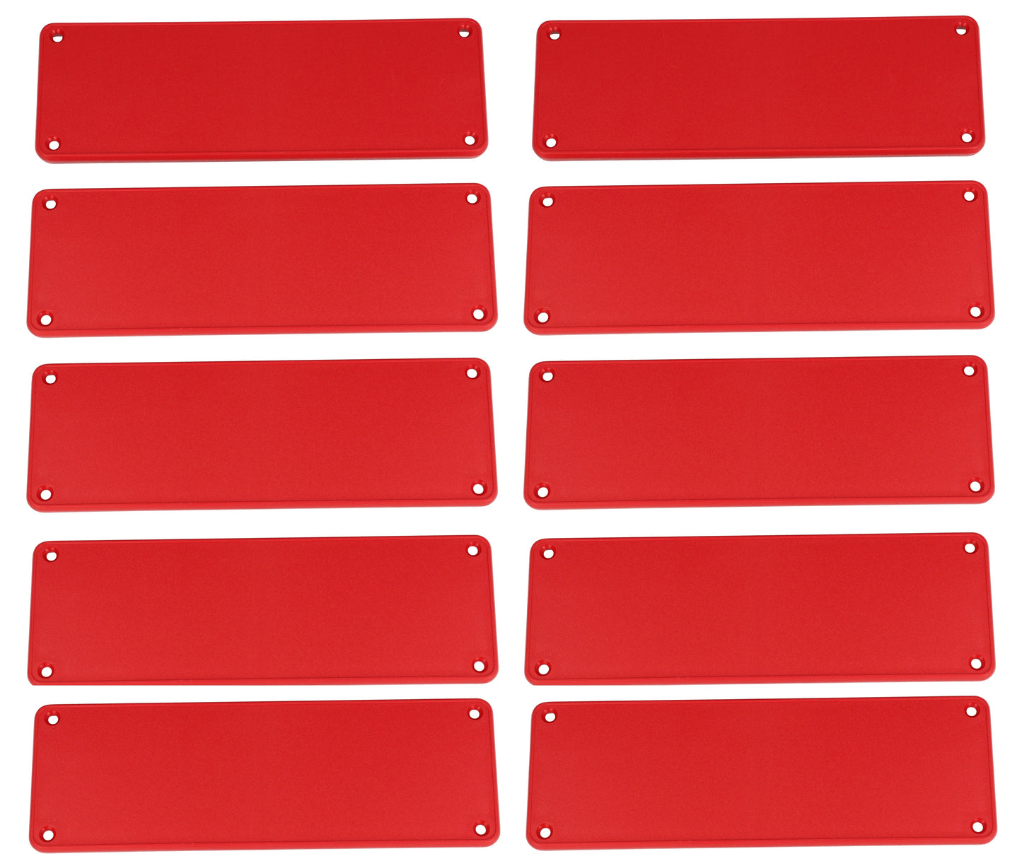 Hammond 1455TPLRED-10 1455 Series Closed Plastic Bezels/End Caps, Red, 10-pack, For 1455T Series Enclosures.