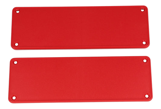 Hammond 1455TPLRED 1455 Series Closed Plastic Bezels/End Caps, Red, 2-pack, For 1455T Series Enclosures.