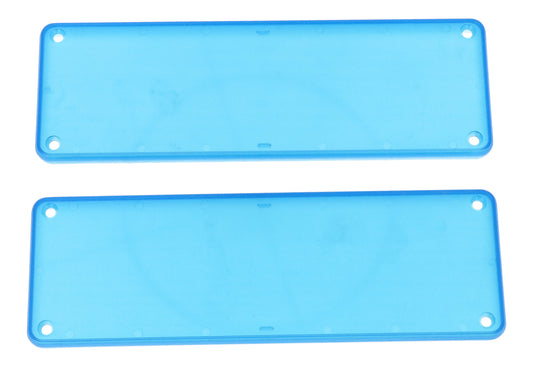 Hammond 1455TPLTBU 1455 Series Closed Plastic Bezels/End Caps, Translucent Blue, 2-pack, For 1455T Series Enclosures.