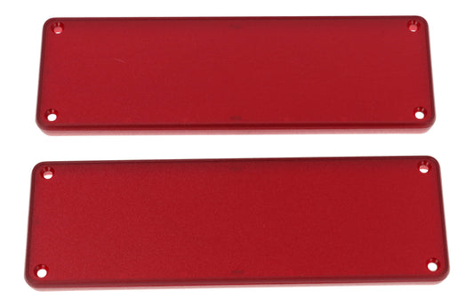 Hammond 1455TPLTRD 1455 Series Closed Plastic Bezels/End Caps, Translucent Red, 2-pack, For 1455T Series Enclosures.