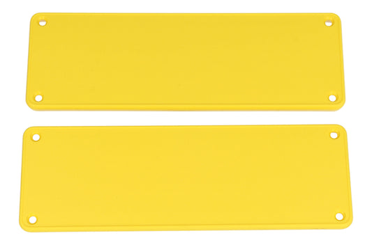 Hammond 1455TPLY 1455 Series Closed Plastic Bezels/End Caps, Yellow, 2-pack, For 1455T Series Enclosures.