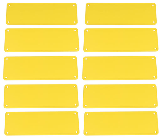 Hammond 1455TPLY-10 1455 Series Closed Plastic Bezels/End Caps, Yellow, 10-pack, For 1455T Series Enclosures.
