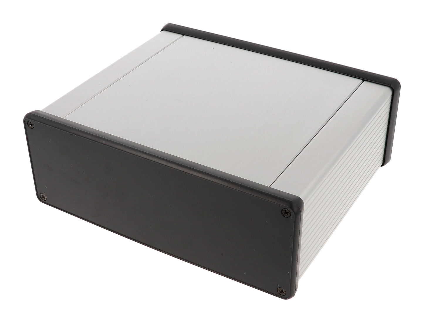 Hammond 1455U1602 Extruded Aluminum Enclosure with Plastic Closed Bezels 6.3" x 7.5" x 2.6"