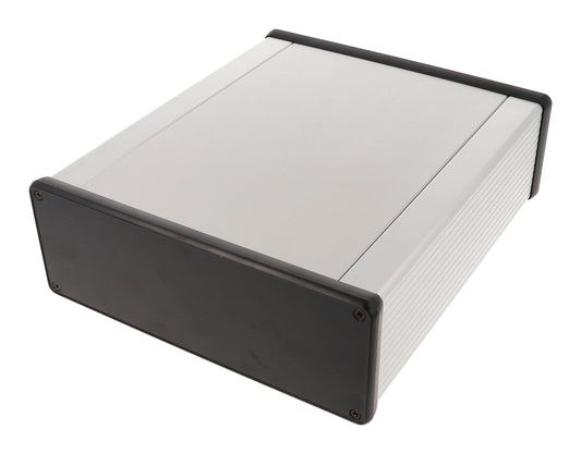 Hammond 1455U2202 Extruded Aluminum Enclosure with Plastic Closed Bezels 8.66" x 7.5" x 2.6"