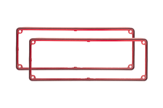 Hammond 1455UBTRD 1455 Series Open Plastic Bezels, Translucent Red, 2-pack, For 1455U Series Metal End Plate Enclosures.